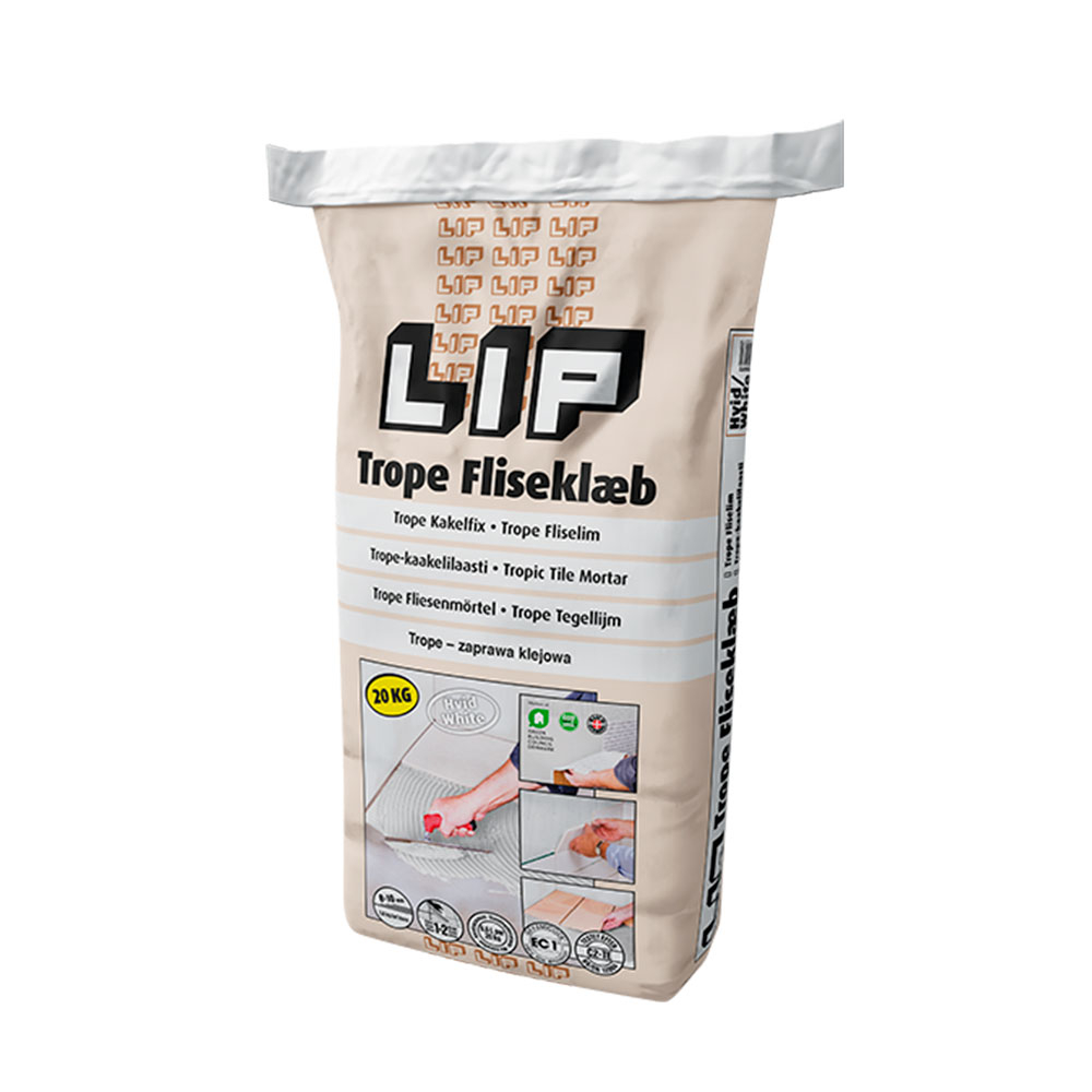 Trope Flislim Hvit 20 kg